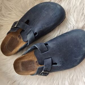 Birkenstock BOSTON Blue Leather 40